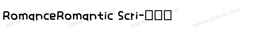 RomanceRomantic Scri字体转换